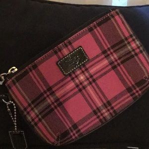 Coach Wristlet zip top with handle